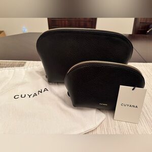 Cuyana Travel Case Set - Black - NWT